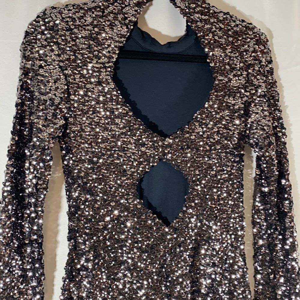 FREE PEOPLE DEZDEMONA MINI DRESS BLACK - Picture 9 of 11